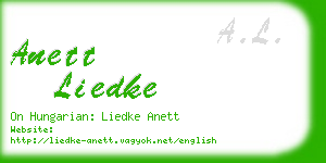 anett liedke business card